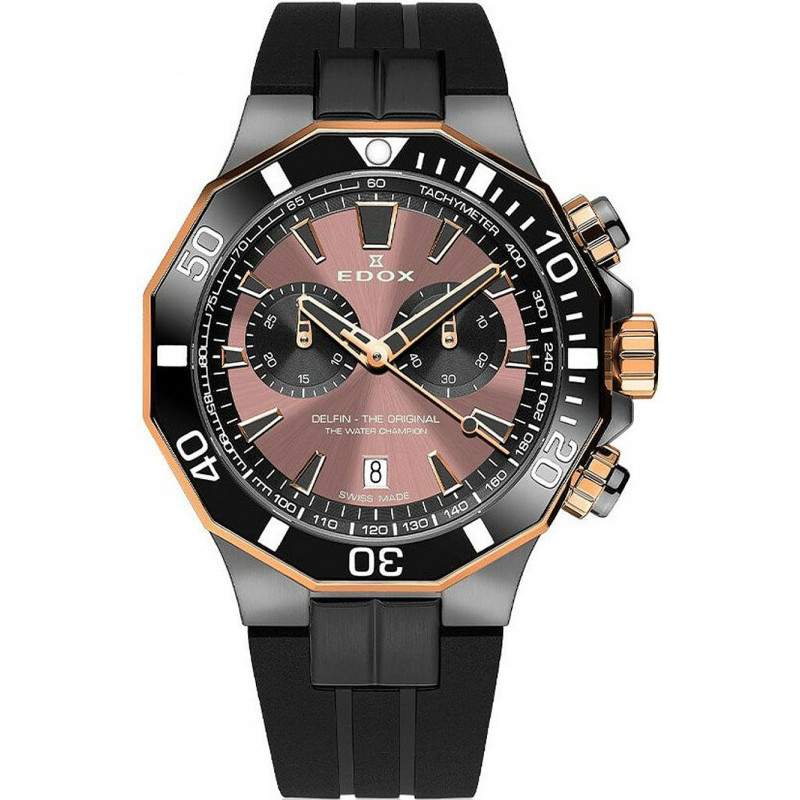 Edox 10112-357GRNCA-BRNR laikrodis Edox 10112-357GRNCA-BRNR laikrodis