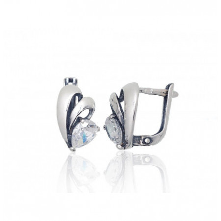 Sudraba auskari ar 'angļu'...