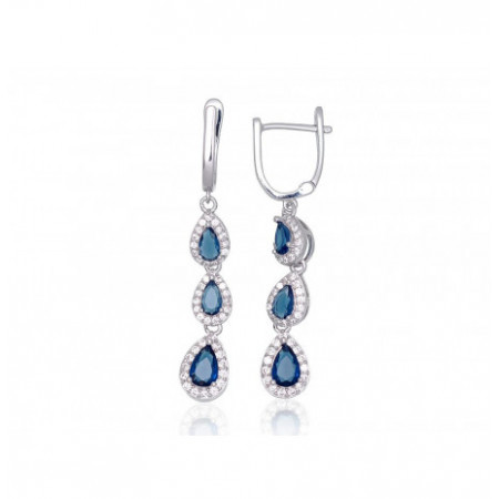 Sudraba auskari ar 'angļu'...