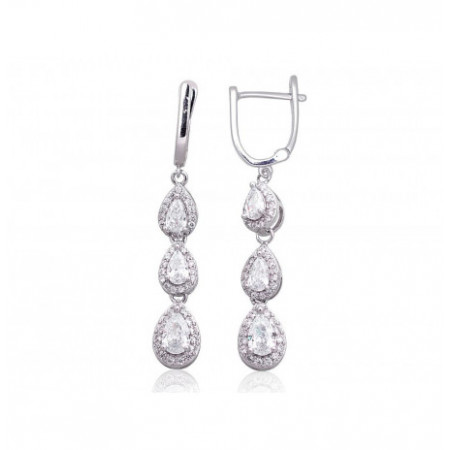 Sudraba auskari ar 'angļu'...