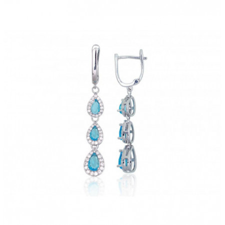 Sudraba auskari ar 'angļu'...