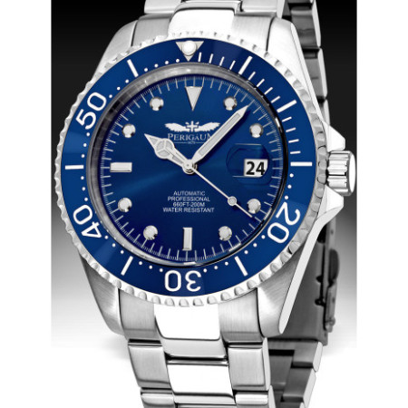 Perigaum P-1308-SS-BL laikrodis