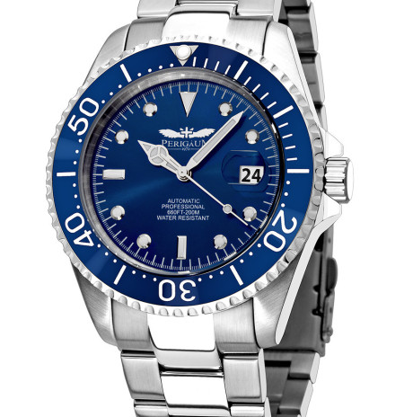 Perigaum P-1308-SS-BL laikrodis