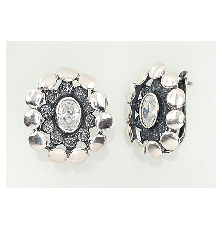 Sudraba auskari ar 'angļu'...