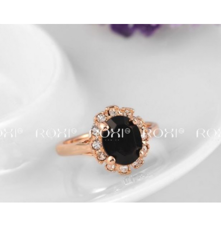 „SWAROSKI ELEMENTS“ PAAUKSUOTAS ŽIEDAS „KARATAS“, (17) DYDIS