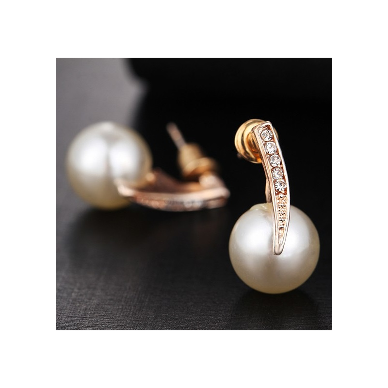 PAAUKSUOTŲ PAPUOŠALŲ RINKINYS “AUKSINIS PERLAS II“, 18K PAAUKSAVIMAS