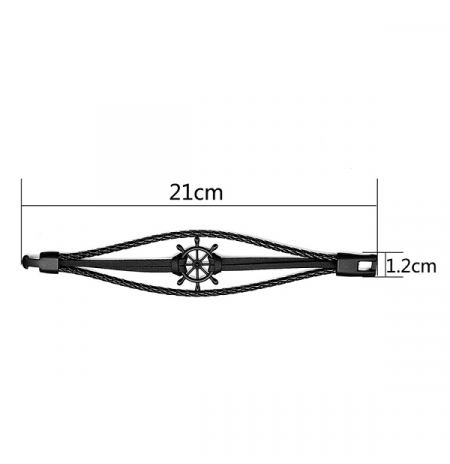 ODINĖ APYRANKĖ “ANCHOR BLACK“