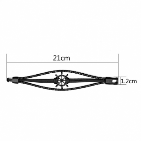 ODINĖ APYRANKĖ “ANCHOR BLACK“