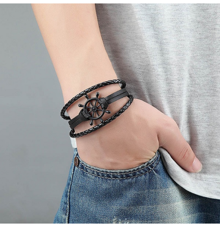ODINĖ APYRANKĖ “ANCHOR BLACK“