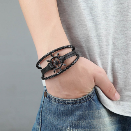 ODINĖ APYRANKĖ “ANCHOR BLACK“