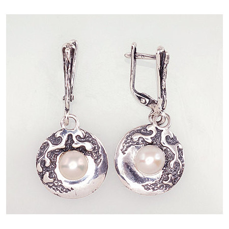 Sudraba auskari ar 'angļu'...