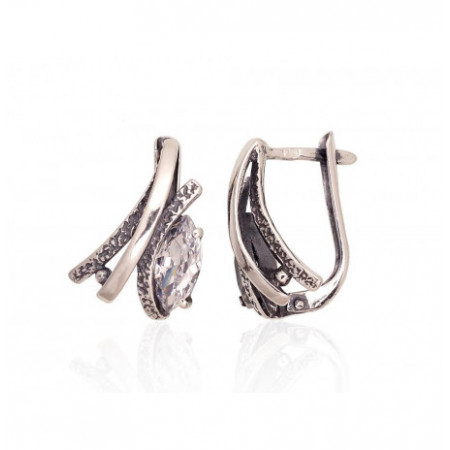 Sudraba auskari ar 'angļu'...